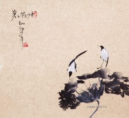 倪萍畫作《神荷之美》。