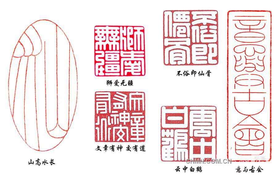 圖為：金屬篆刻作品。 w2