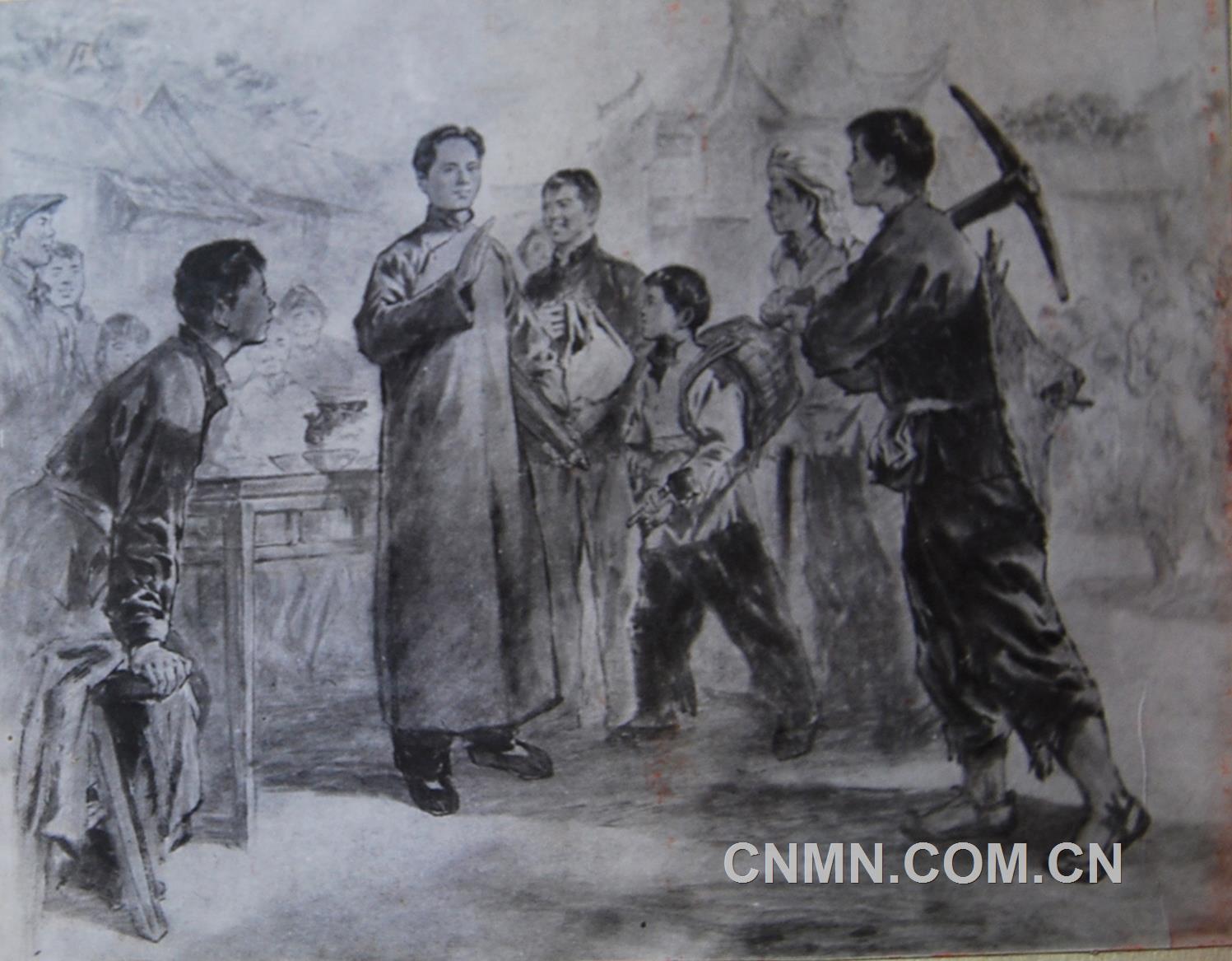 1922年4月，毛澤東親臨水口山工人，點(diǎn)燃了革命烽火
