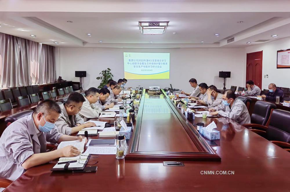 中色東方黨委理論學習中心組舉行2022年第4次專題學習深入學習貫徹習近平生態(tài)文明思想
